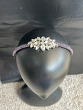 Purple and silver headband