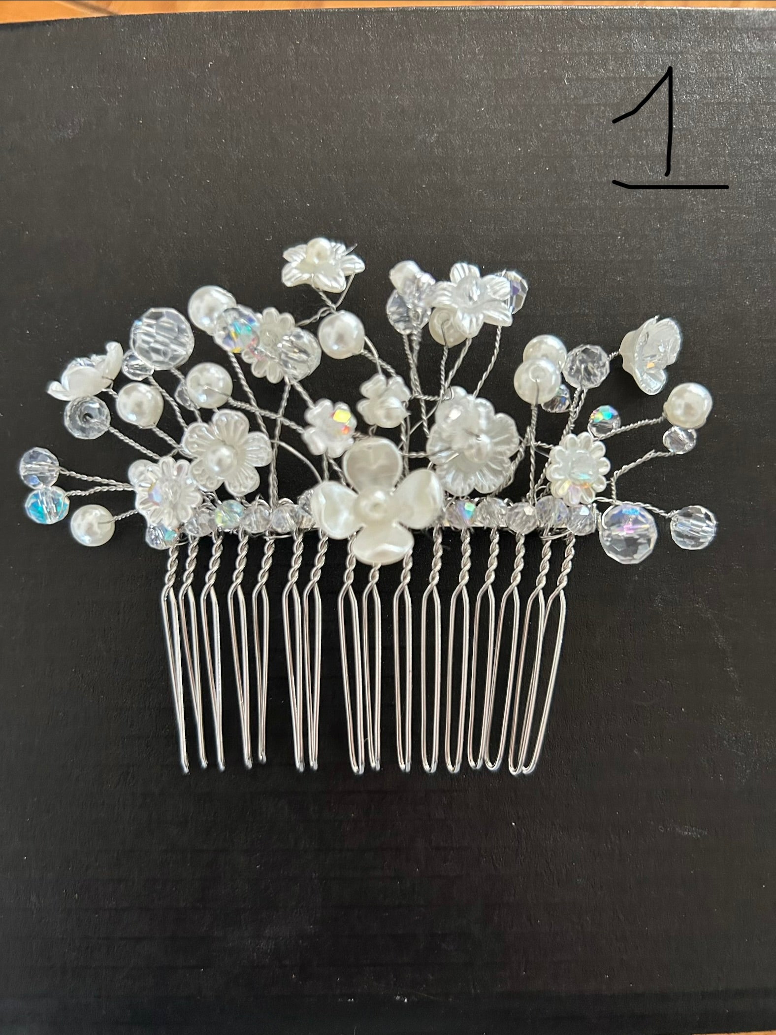 Beaded hair comb 1