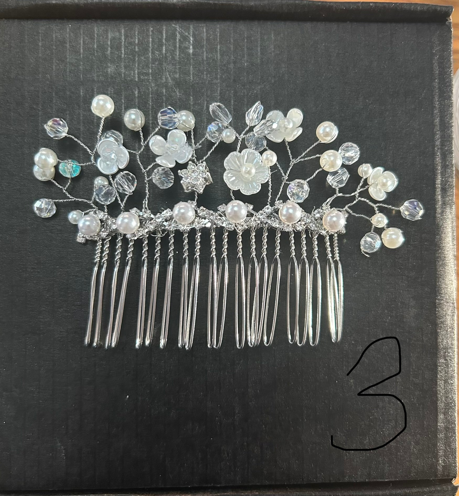 Beaded hair comb 3