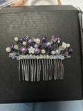 Purple hair comb