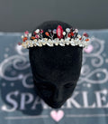Red and silver Tiara