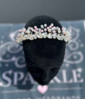 Silver and Pink beaded Tiara